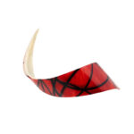 Spirale cu linii roșii și negre, 9 cm, 69 buc