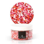 CakeDeco nonpareil sprinkles hearts 500g